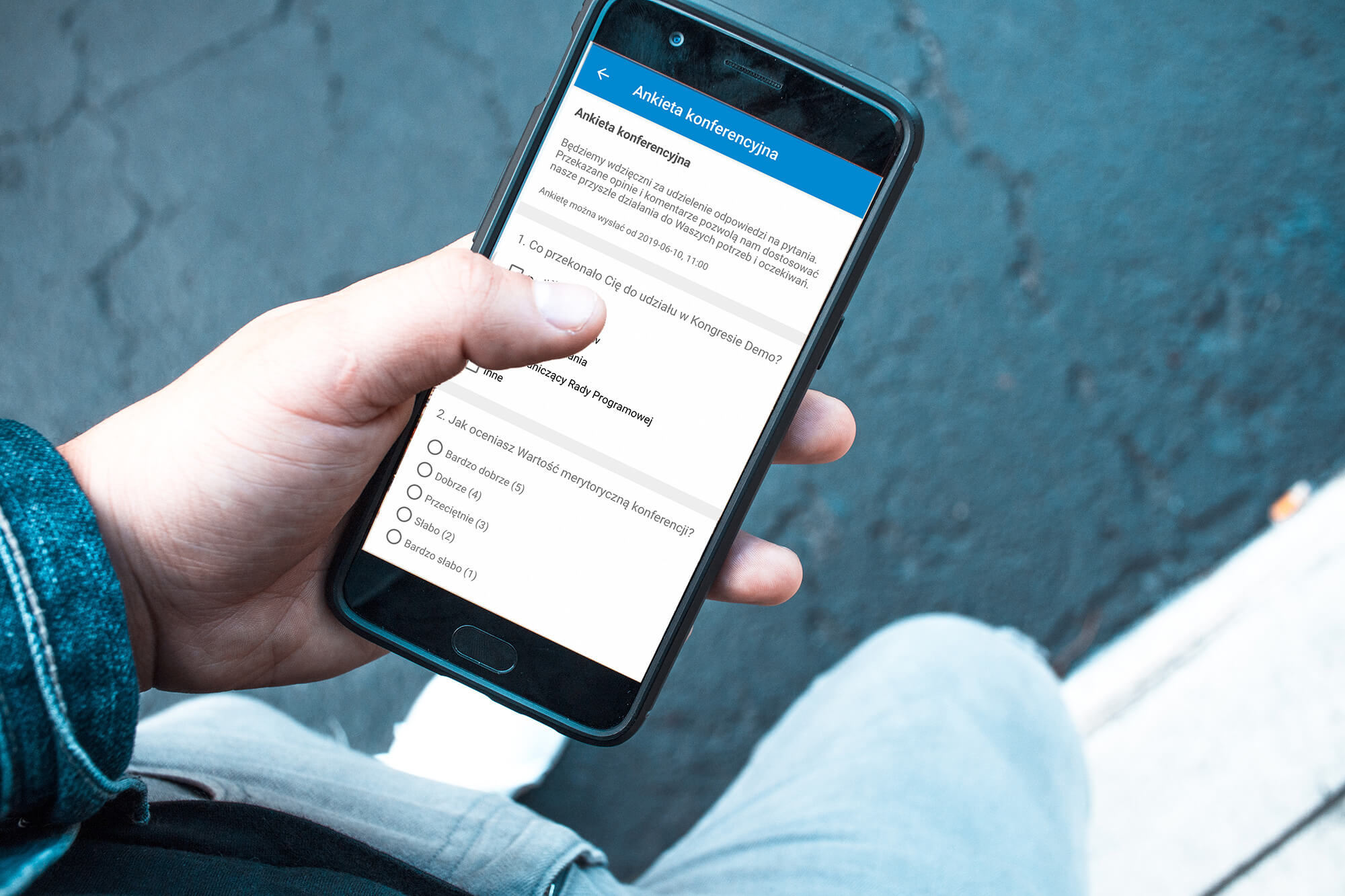 Ankieta oceniająca konferencję, feedback