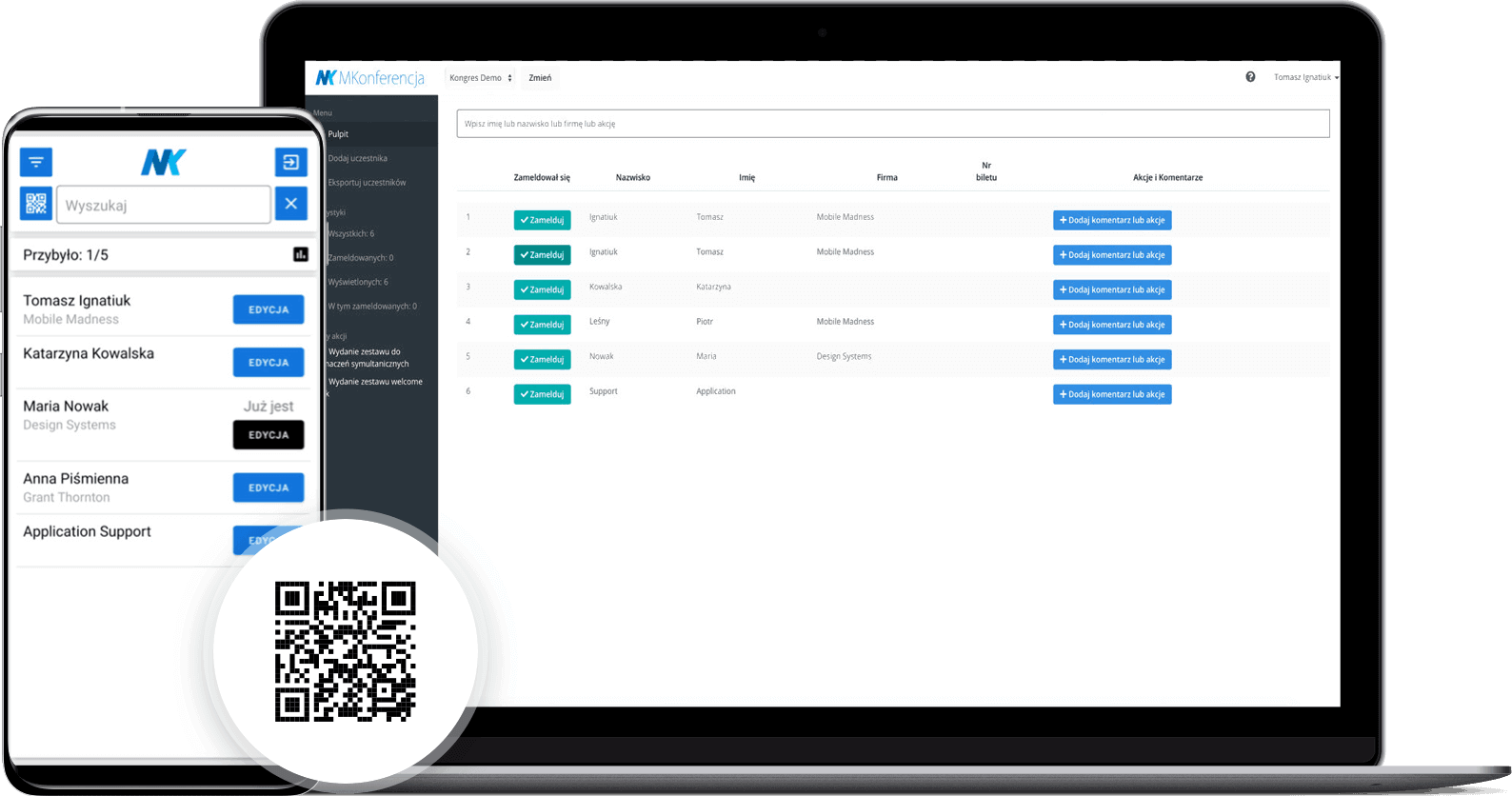 Wsparcie organizatora