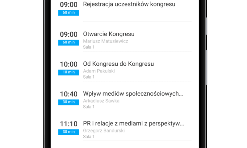 Usługi MICE w 2016 roku – aplikacja mobilna